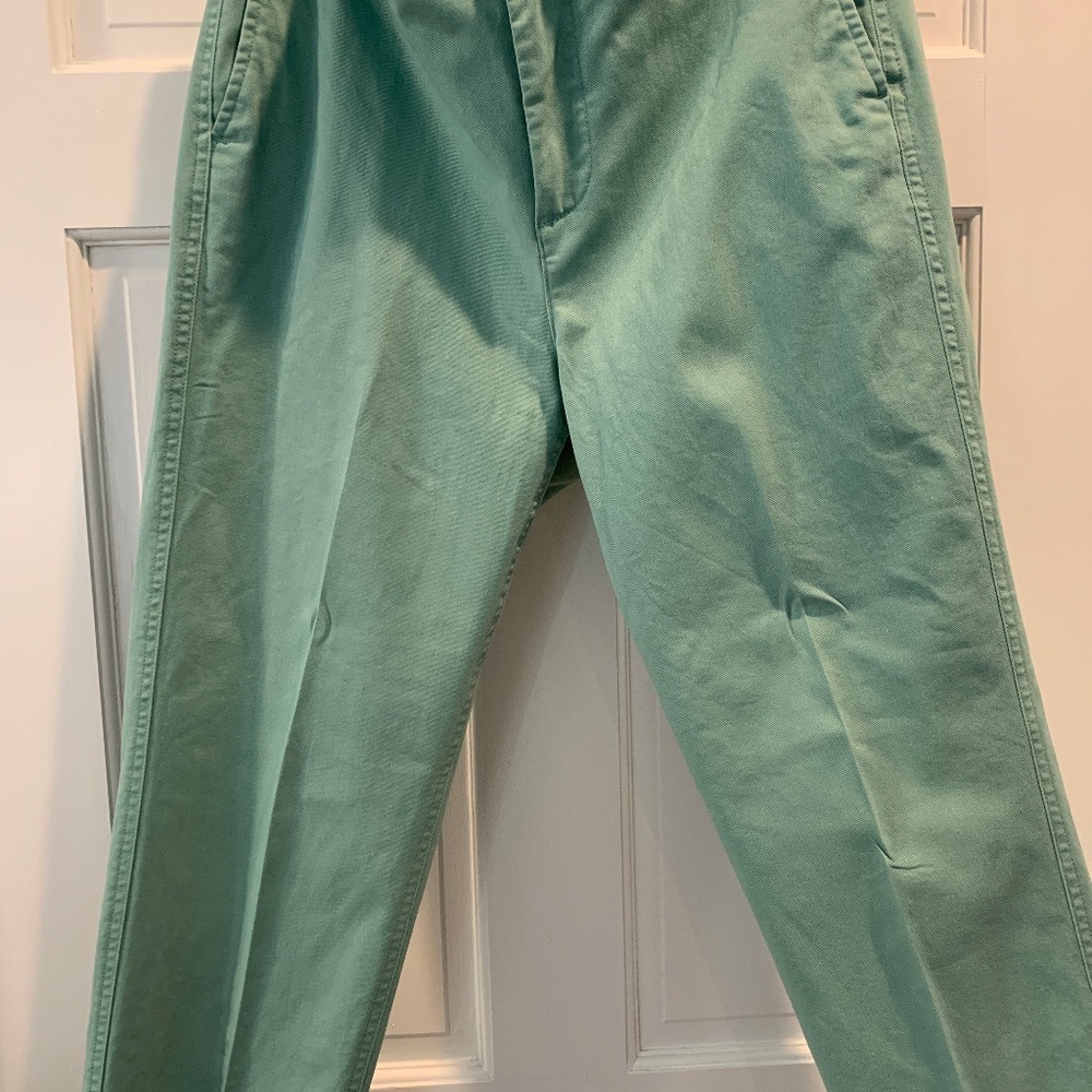 J. Crew Factory Straight Leg Pants in Mint Green